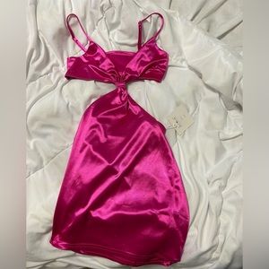Cut Out Pink Dress
